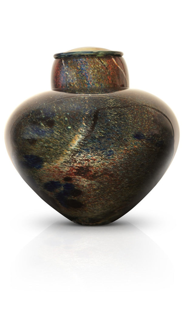 hand blown glass cremation urns ethereal galaxy