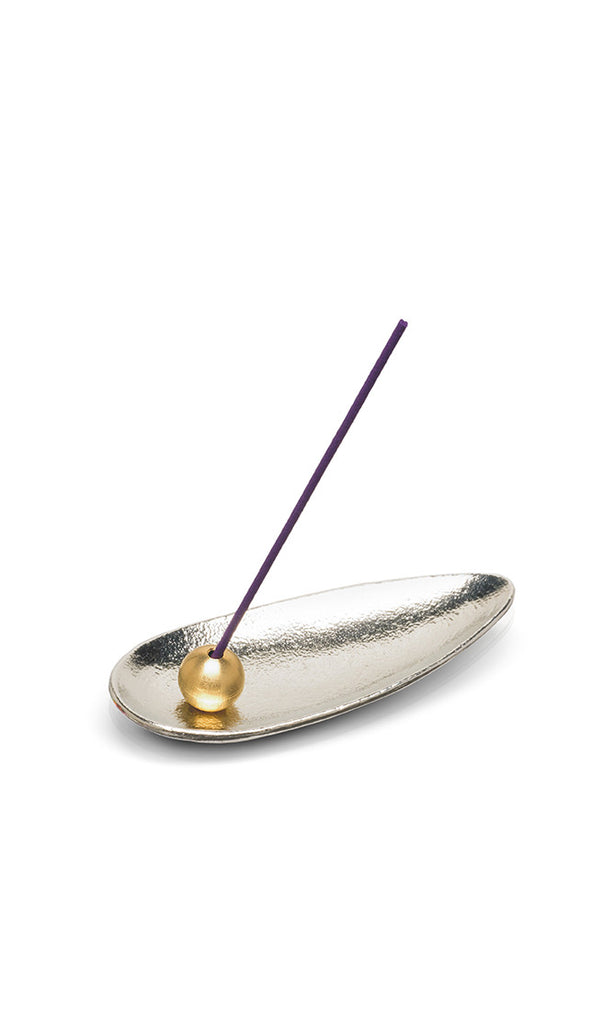 incense holder autumn leaf silver by urns in style
