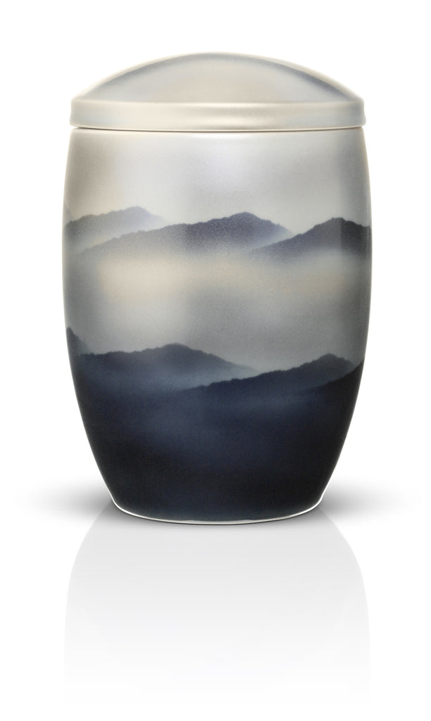 japanese ceramic cremation urns for ashes misty mountain urns in style